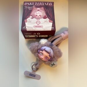 Skullpanda purple phone lanyard pop mart new with Cute Character